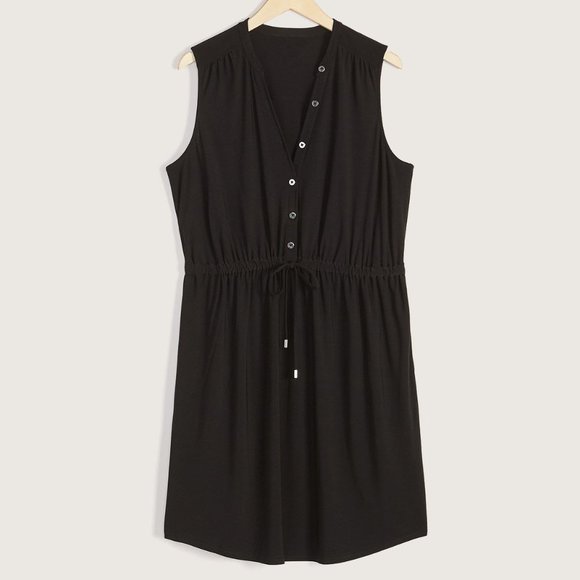 **SOLD** NWT Addition Elle Black Shirt Dress X - Picture 5 of 5